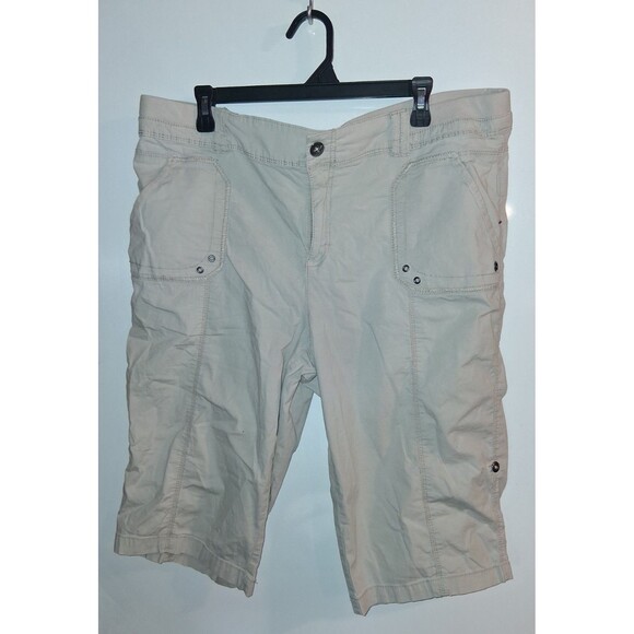 Khakis & Co Khaki Straight Leg Bermuda Shorts Sz 18 - Picture 1 of 2